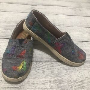 Rainbow Toms Butterfly Slip On Foil Chambray B Print…